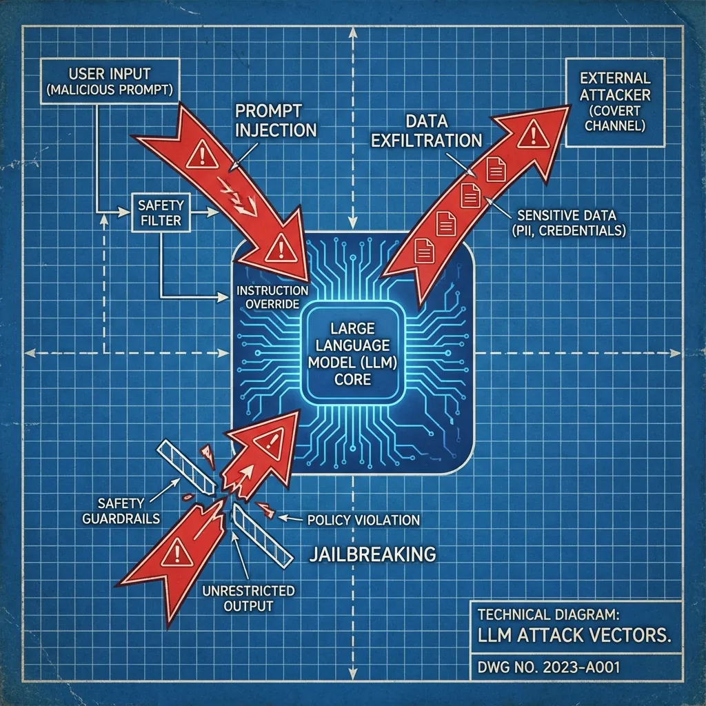 LLM Attack Vectors Diagram